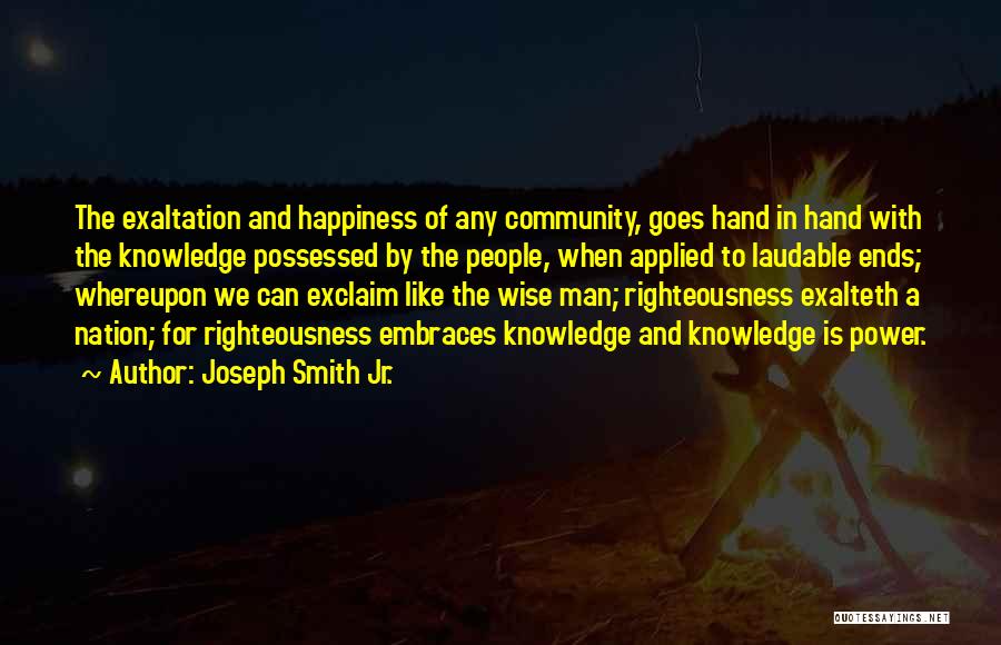 Applied Knowledge Is Power Quotes By Joseph Smith Jr.