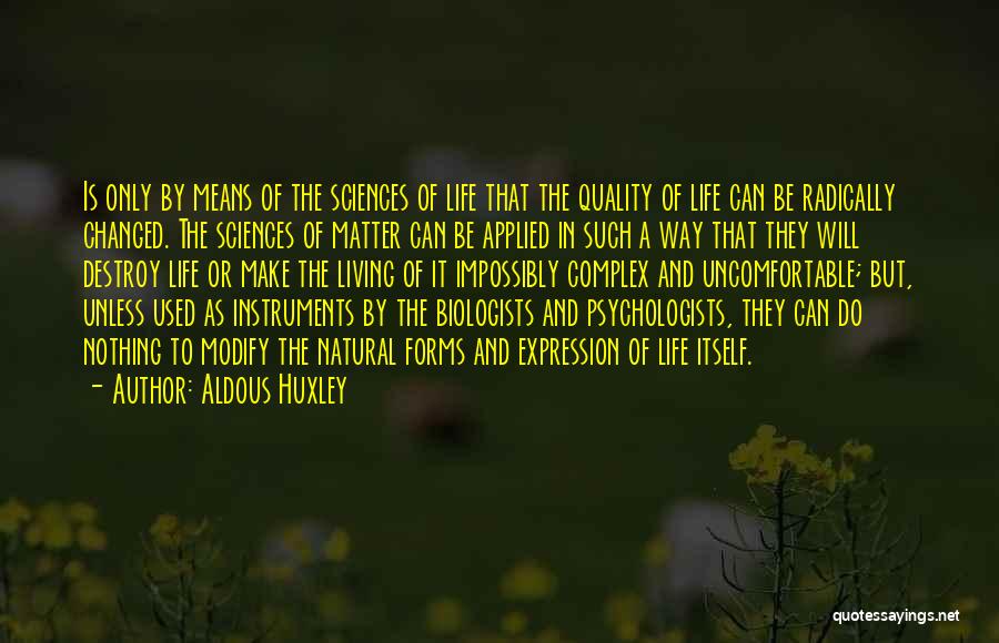 Applied Quotes By Aldous Huxley