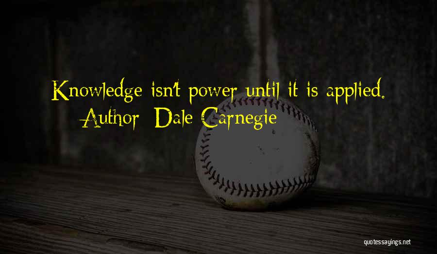Applied Quotes By Dale Carnegie