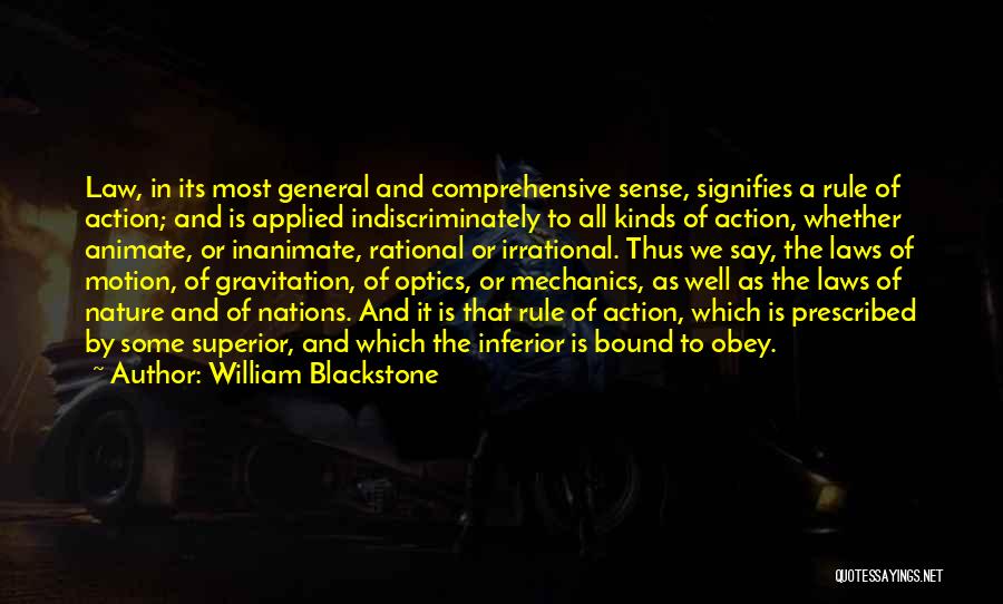 Applied Quotes By William Blackstone