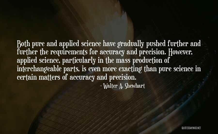 Applied Science Quotes By Walter A. Shewhart