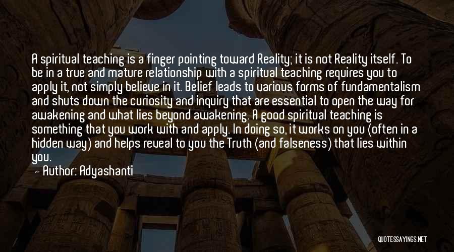 Apply Work Quotes By Adyashanti