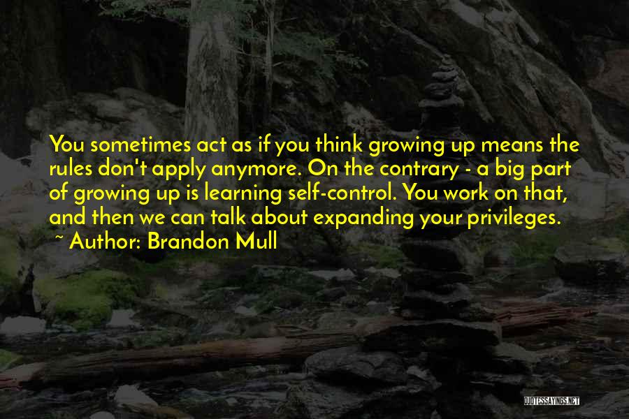 Apply Work Quotes By Brandon Mull