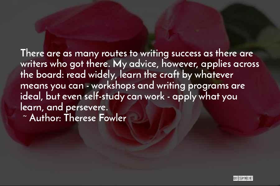 Apply Work Quotes By Therese Fowler