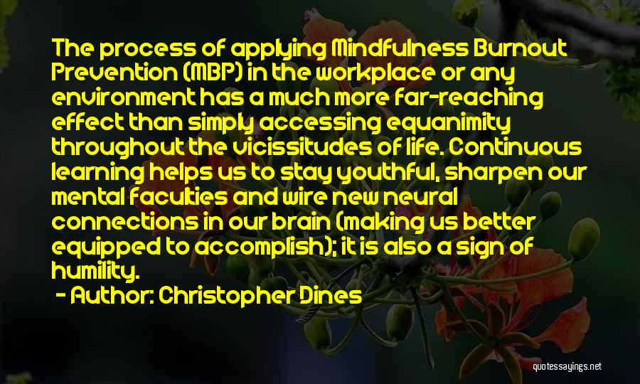 Applying Learning Quotes By Christopher Dines