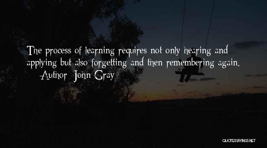 Applying Learning Quotes By John Gray
