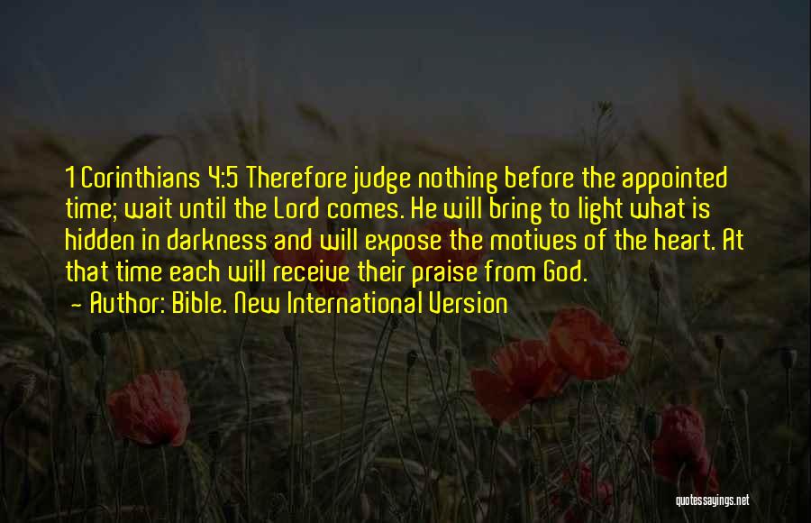 Appointed Quotes By Bible. New International Version