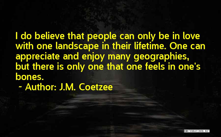Appreciate And Enjoy Quotes By J.M. Coetzee