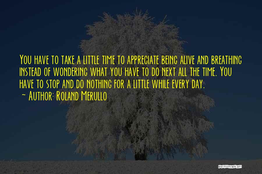 Appreciate Every Little Thing Quotes By Roland Merullo