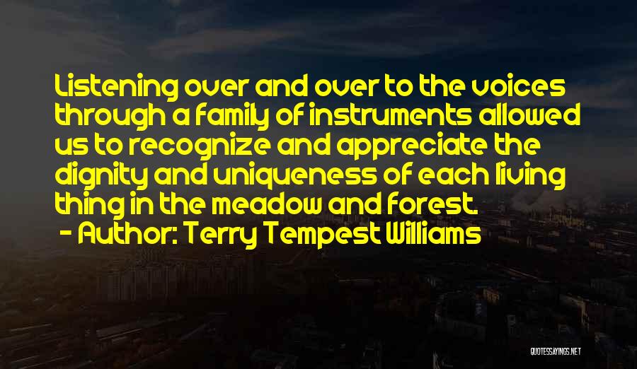 Appreciate Family Quotes By Terry Tempest Williams