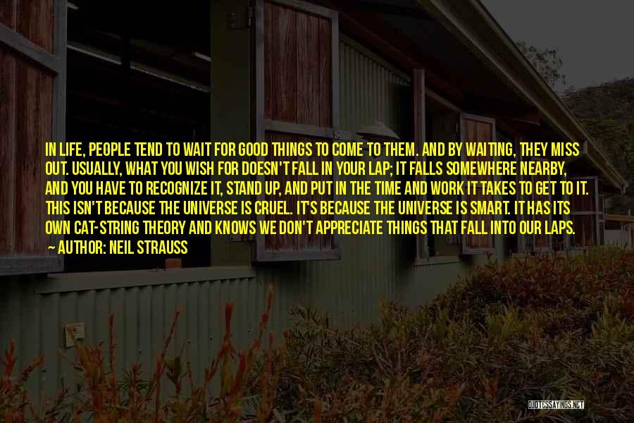 Appreciate Good Things Life Quotes By Neil Strauss