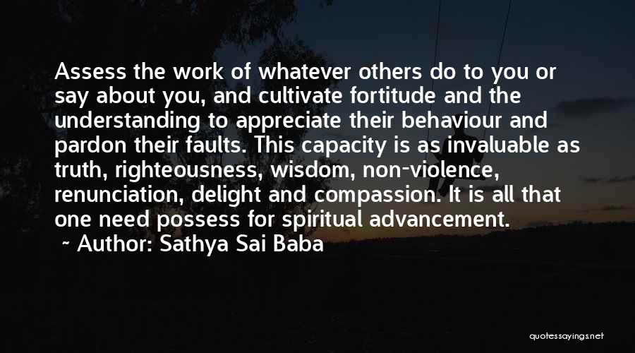 Appreciate Others Work Quotes By Sathya Sai Baba