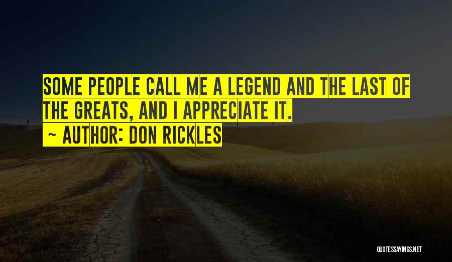 Appreciate People Quotes By Don Rickles