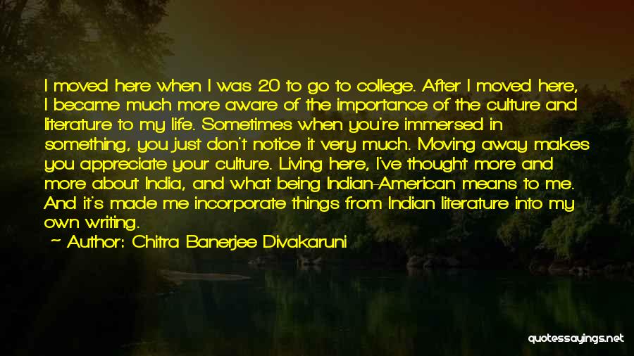 Appreciate The Things Quotes By Chitra Banerjee Divakaruni