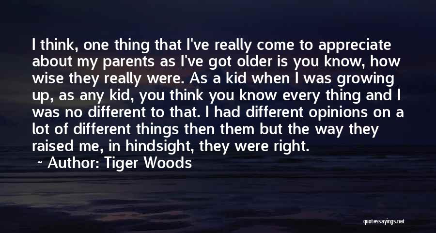 Appreciate The Things Quotes By Tiger Woods