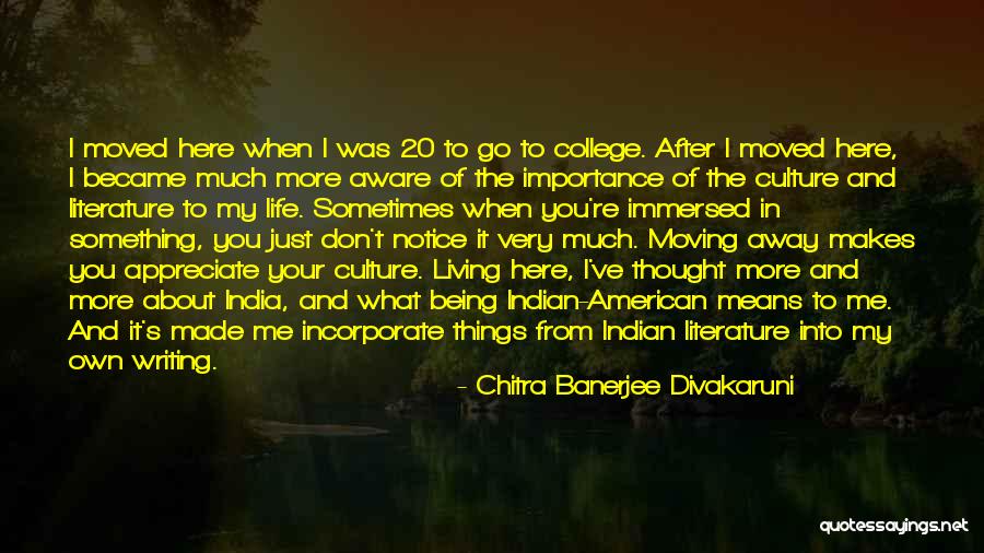 Appreciate Things In Life Quotes By Chitra Banerjee Divakaruni