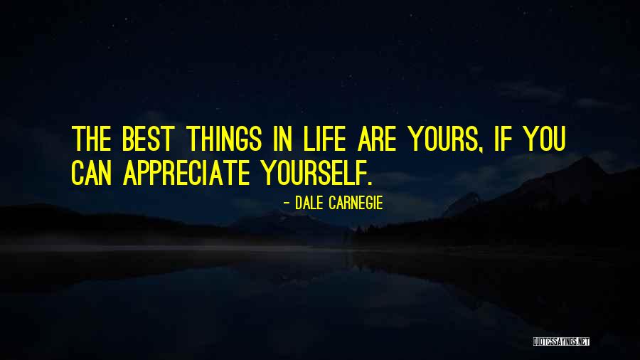 Appreciate Things In Life Quotes By Dale Carnegie