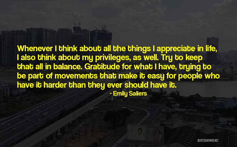 Appreciate Things In Life Quotes By Emily Saliers