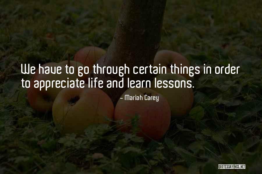 Appreciate Things In Life Quotes By Mariah Carey