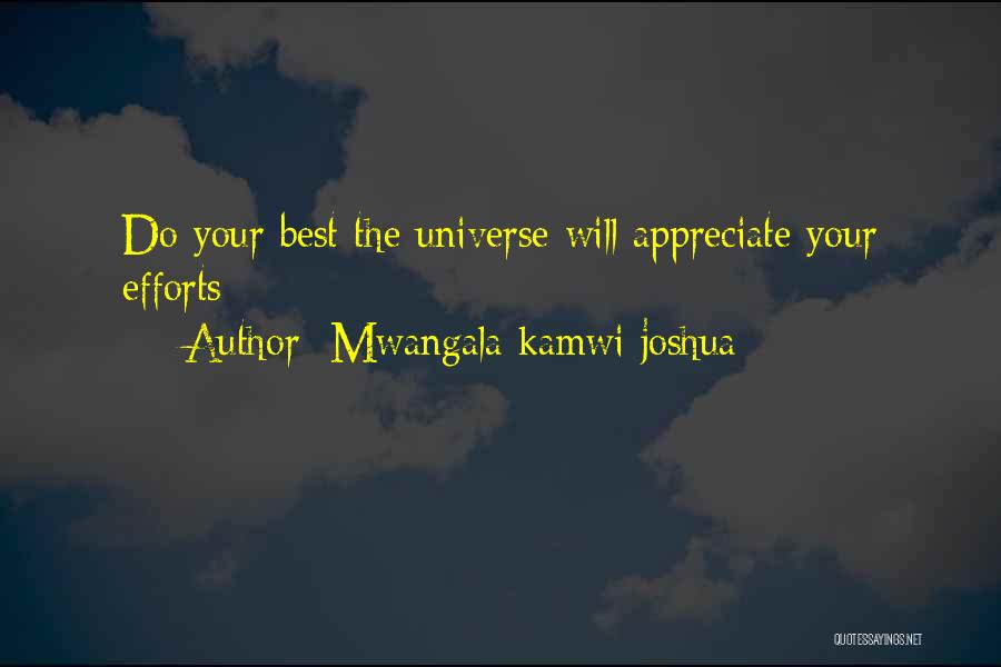 Appreciate Your Efforts Quotes By Mwangala Kamwi Joshua