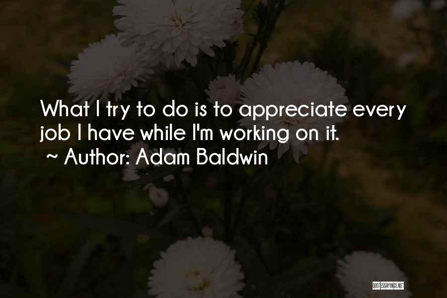 Appreciate Your Job Quotes By Adam Baldwin
