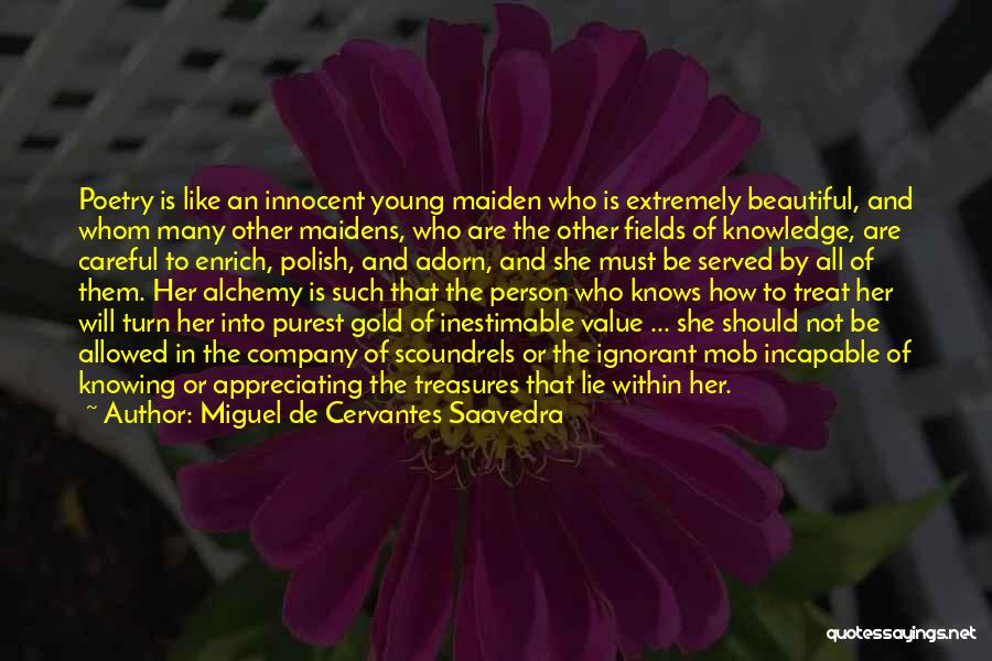 Appreciating Art Quotes By Miguel De Cervantes Saavedra