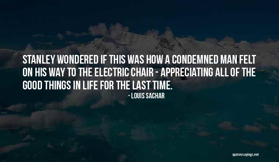 Appreciating The Good Things In Life Quotes By Louis Sachar