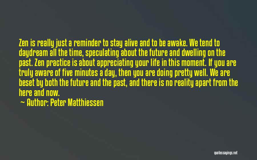 Appreciating The Moment Quotes By Peter Matthiessen