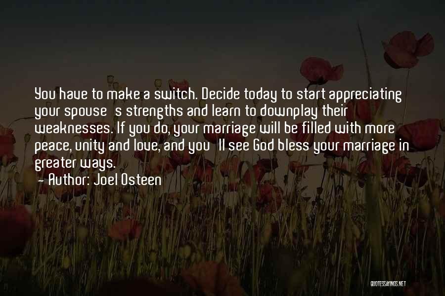 Appreciating The One You Love Quotes By Joel Osteen