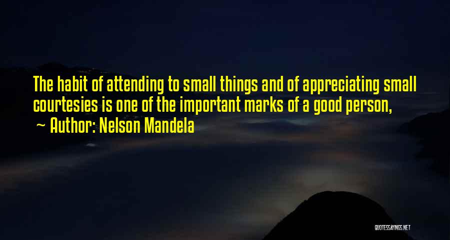 Appreciating The Small Things Quotes By Nelson Mandela