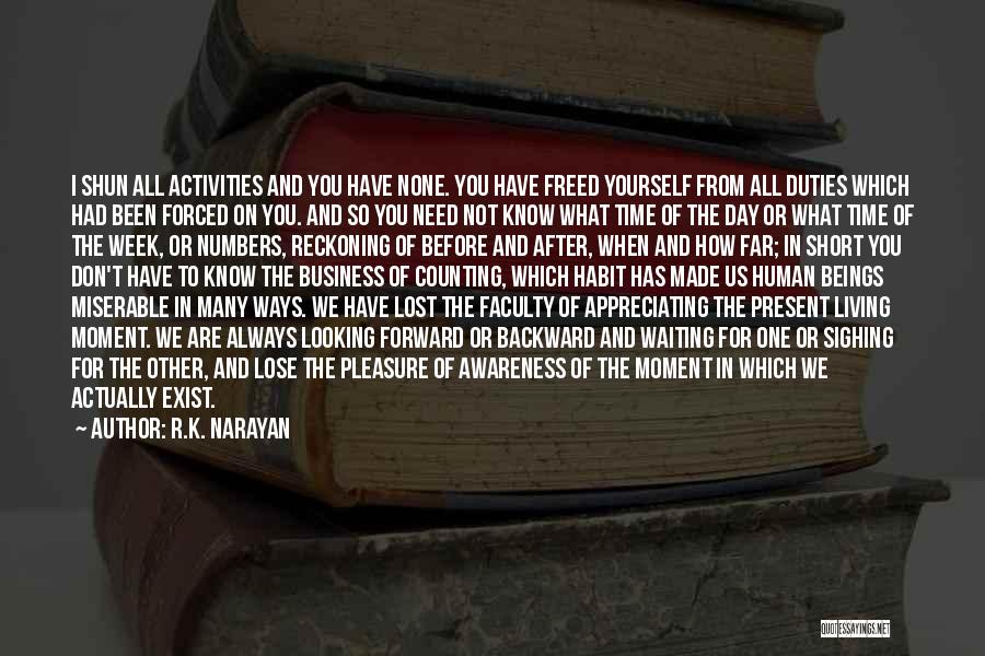 Appreciating What You Do Have Quotes By R.K. Narayan