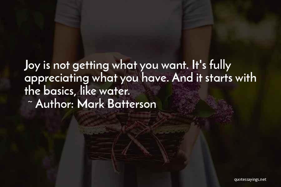 Appreciating What You Have Quotes By Mark Batterson