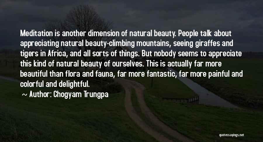 Appreciating Your Beauty Quotes By Chogyam Trungpa