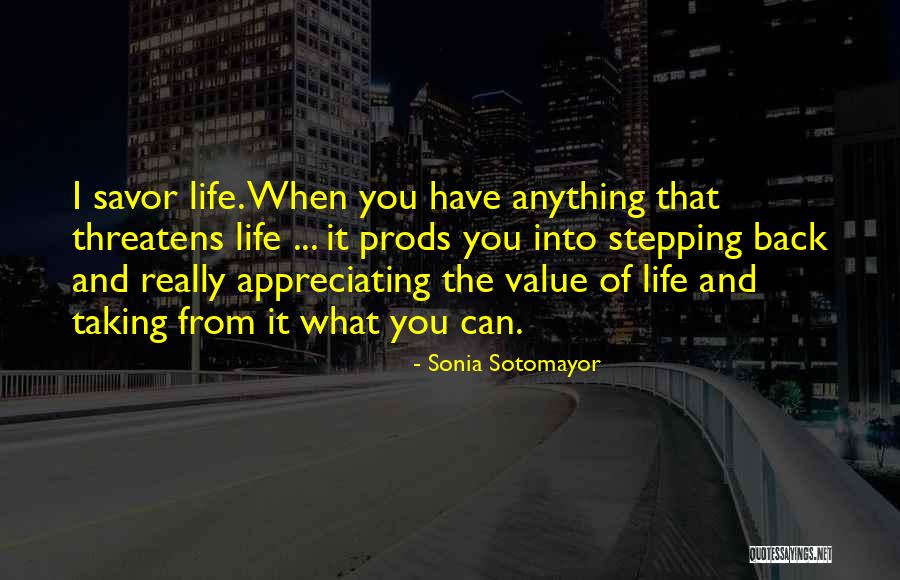 Appreciating Your Life Quotes By Sonia Sotomayor