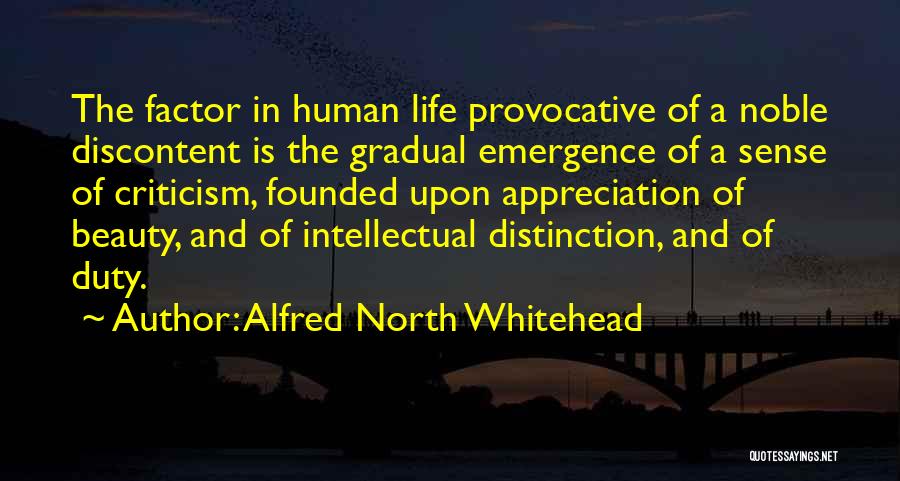 Appreciation And Criticism Quotes By Alfred North Whitehead