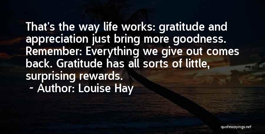 Appreciation And Gratitude Quotes By Louise Hay