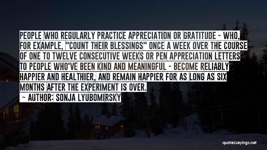 Appreciation And Gratitude Quotes By Sonja Lyubomirsky
