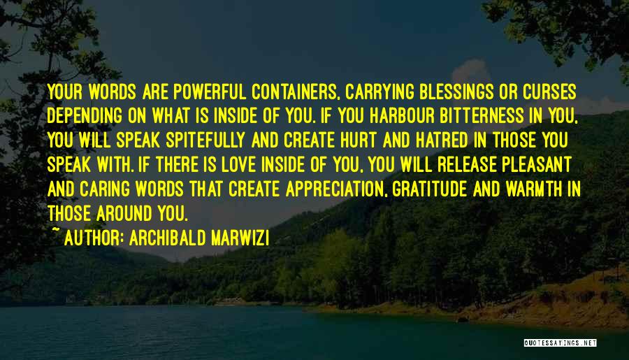 Appreciation And Love Quotes By Archibald Marwizi