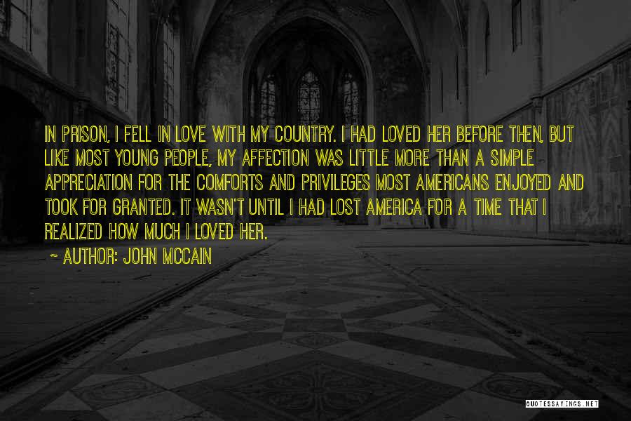 Appreciation And Love Quotes By John McCain