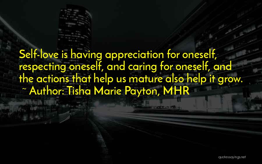 Appreciation And Love Quotes By Tisha Marie Payton, MHR