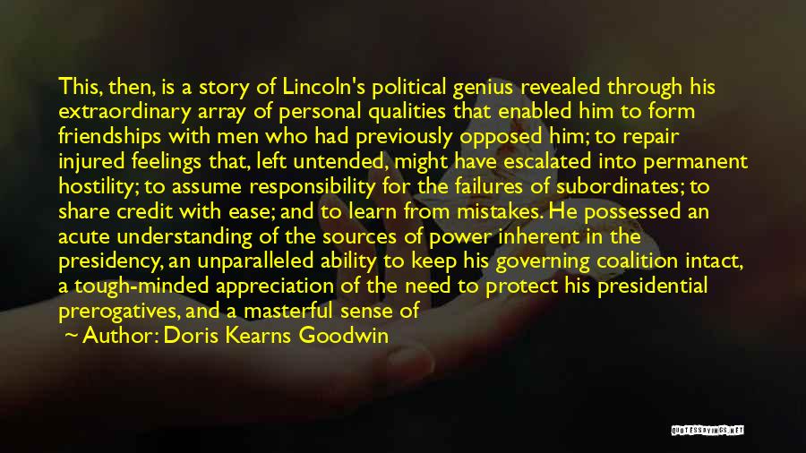 Appreciation For Him Quotes By Doris Kearns Goodwin