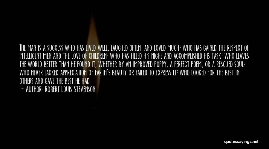 Appreciation For Success Quotes By Robert Louis Stevenson