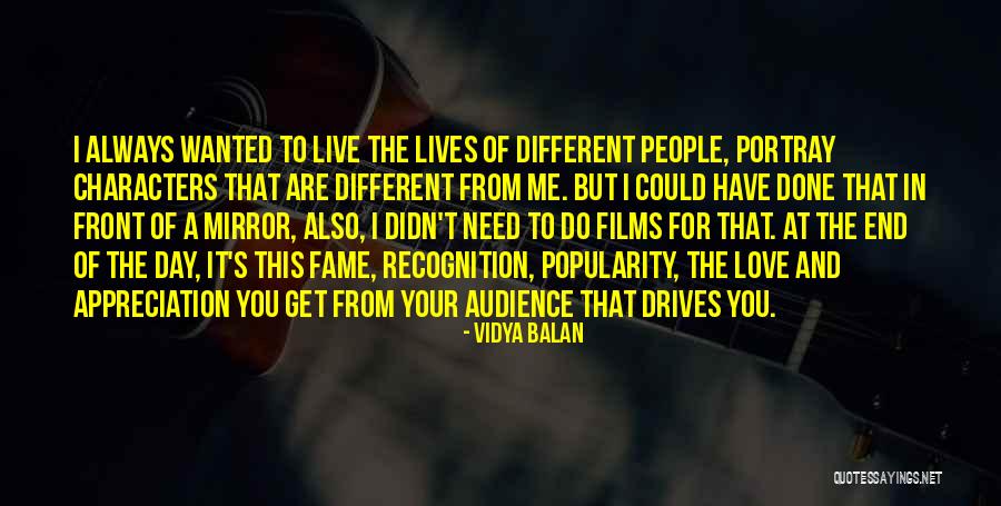 Appreciation Of Love Quotes By Vidya Balan Appreciation Of Love Quotes By Vidya Balan
