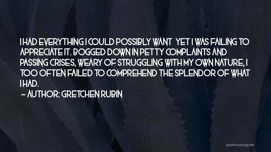 Appreciation Of Nature Quotes By Gretchen Rubin