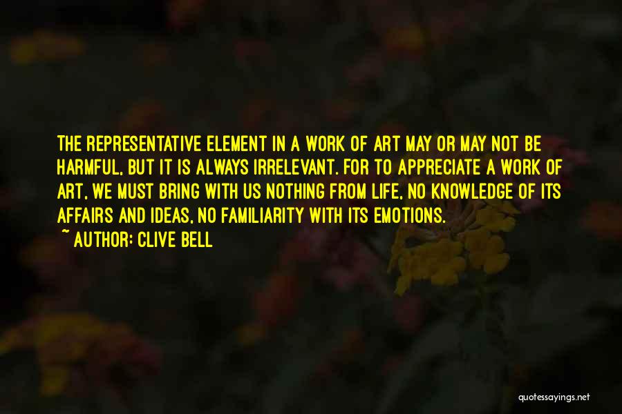 Appreciation Of Work Quotes By Clive Bell