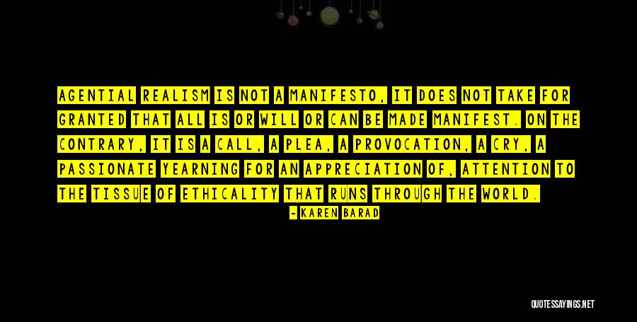Appreciation Quotes By Karen Barad Appreciation Quotes By Karen Barad