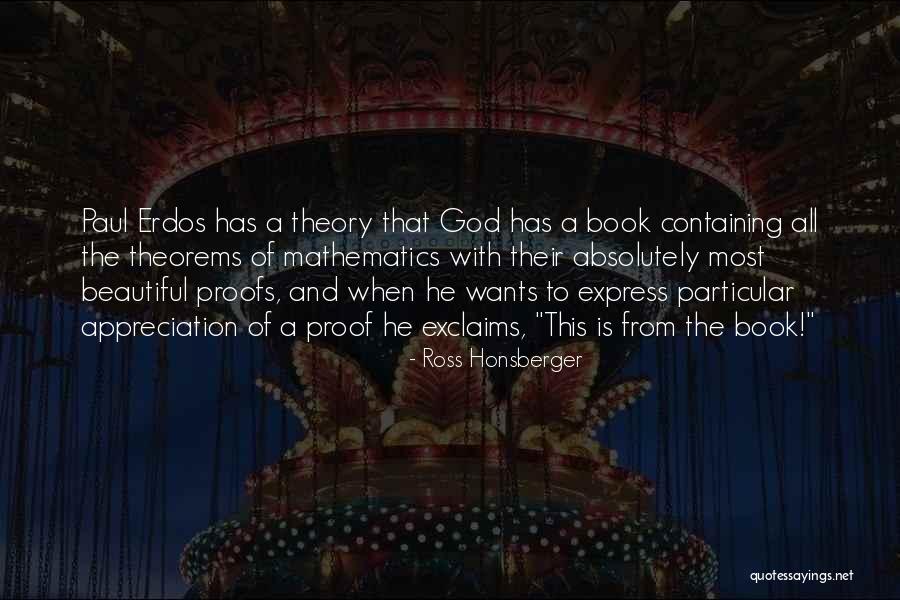 Appreciation To God Quotes By Ross Honsberger Appreciation To God Quotes By Ross Honsberger