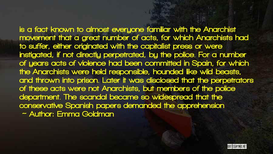 Apprehension Quotes By Emma Goldman