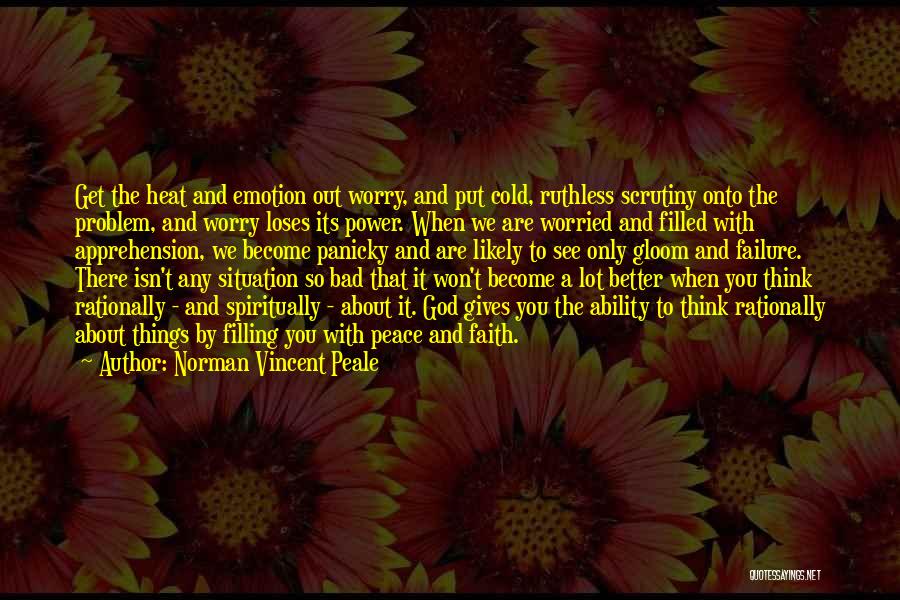 Apprehension Quotes By Norman Vincent Peale