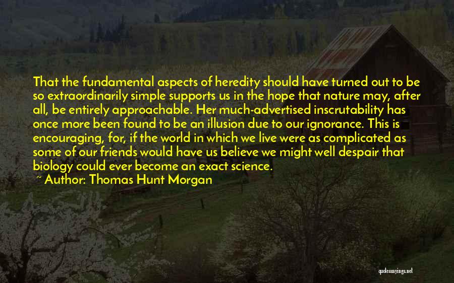 Approachable Quotes By Thomas Hunt Morgan